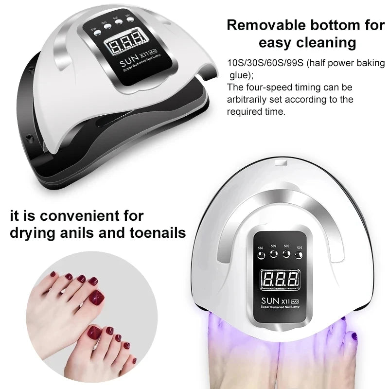 Lampe à ongles professionnelle Capteur infrarouge Manucure Lumière à ongles pour un durcissement rapide