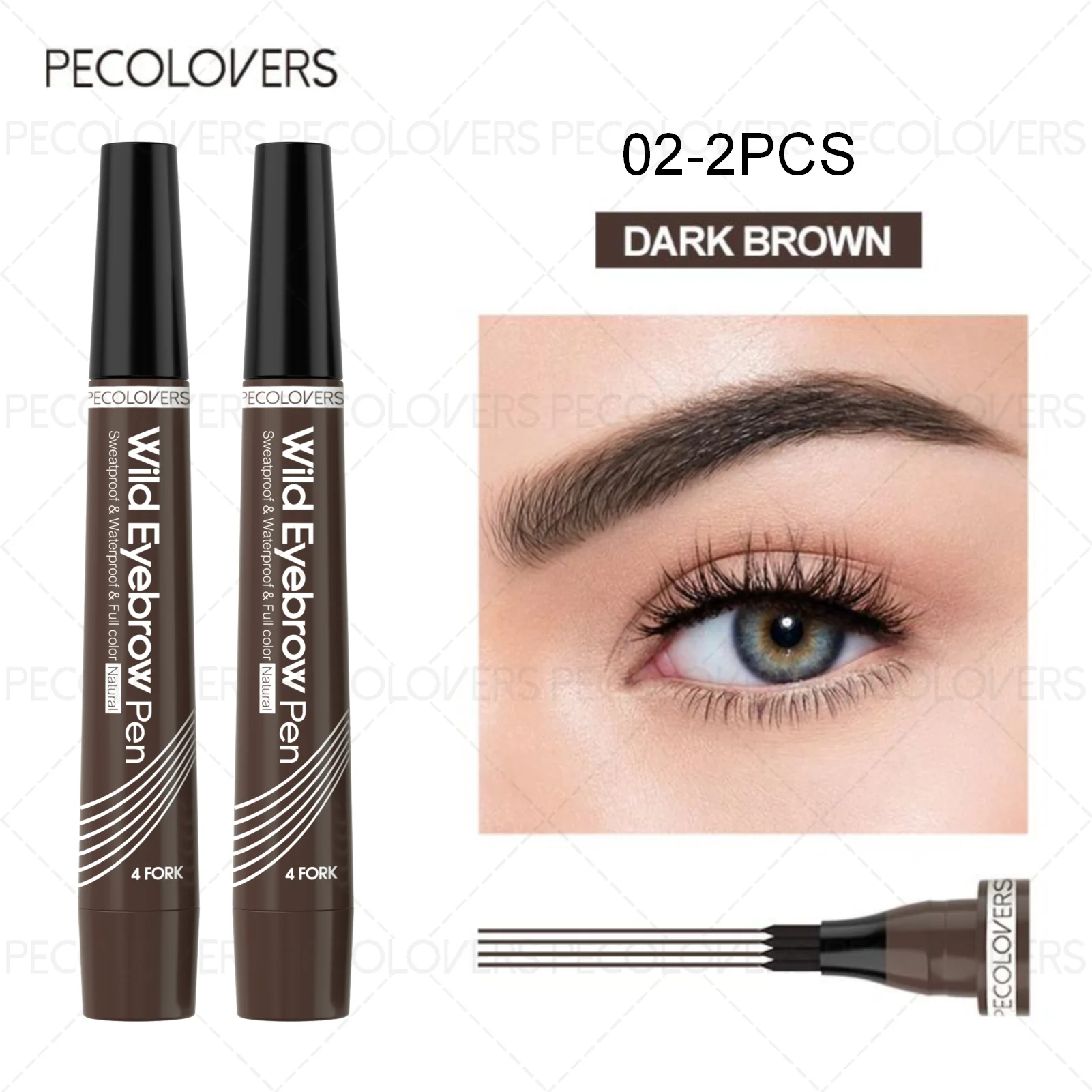Stylo à sourcils 6 couleur