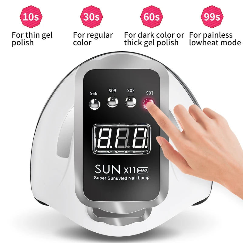 Lampe à ongles professionnelle Capteur infrarouge Manucure Lumière à ongles pour un durcissement rapide