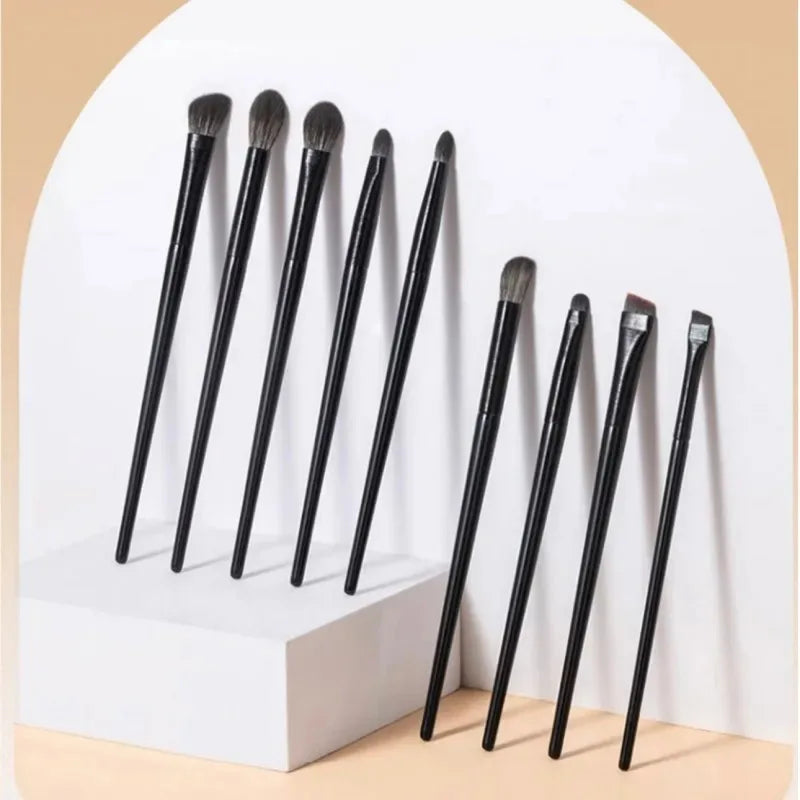 Petits pinceaux de maquillage Eye Soft Bristle Eyeshadow Brushs 10 pièces