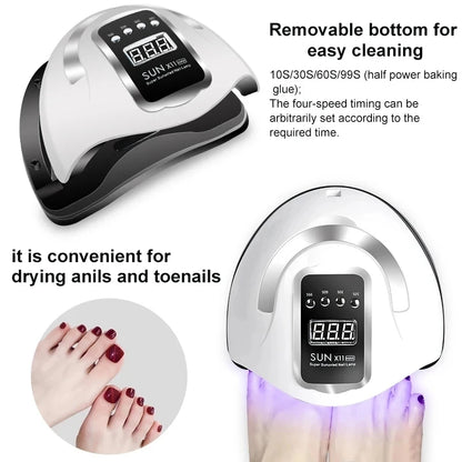 Lampe à ongles professionnelle Capteur infrarouge Manucure Lumière à ongles pour un durcissement rapide