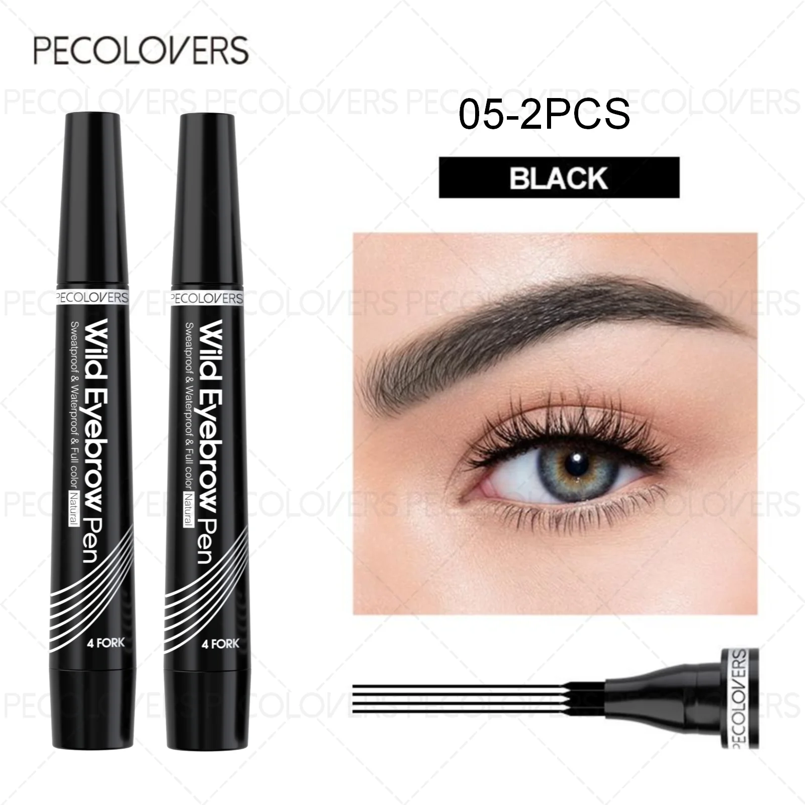 Stylo à sourcils 6 couleur