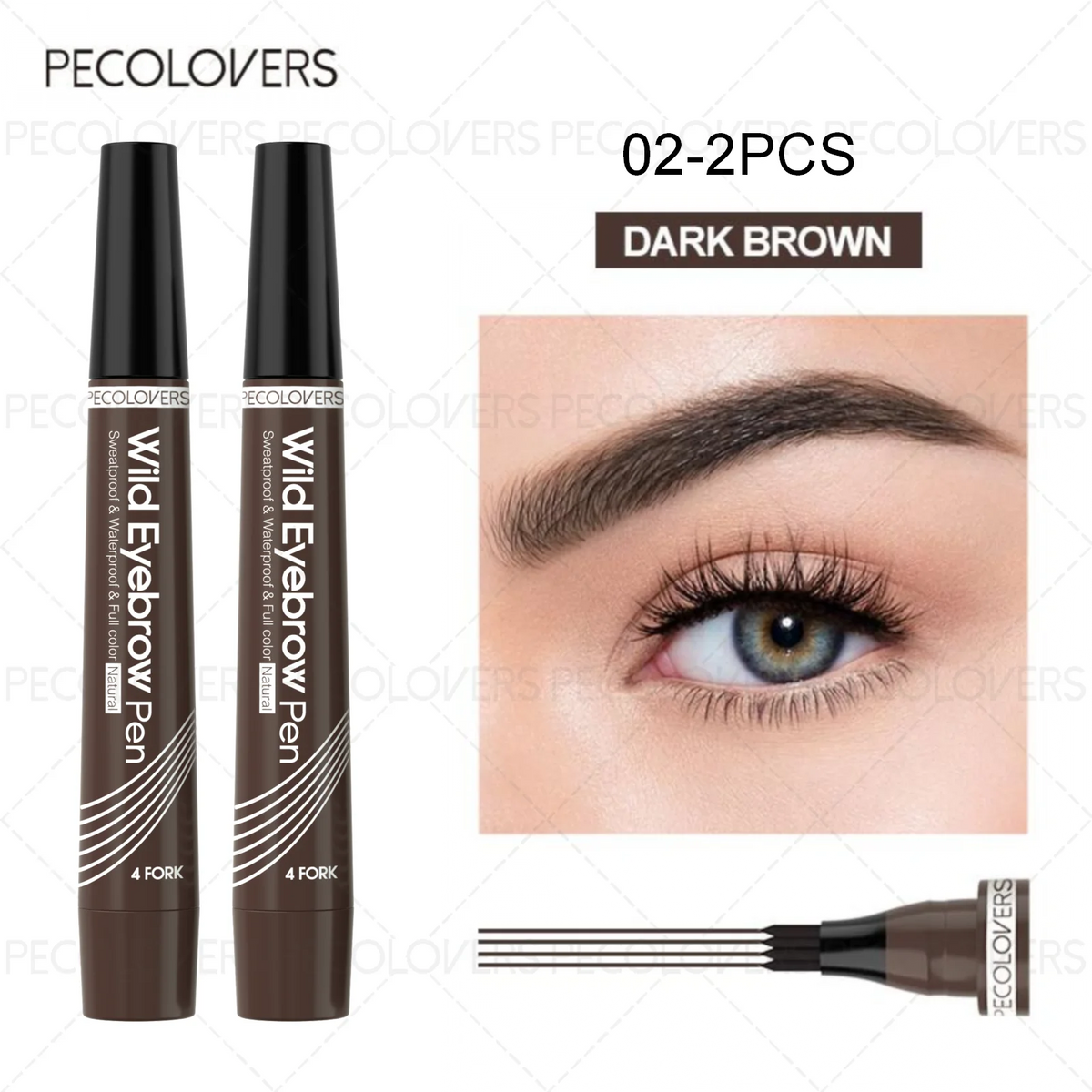 Stylo à sourcils 6 couleur