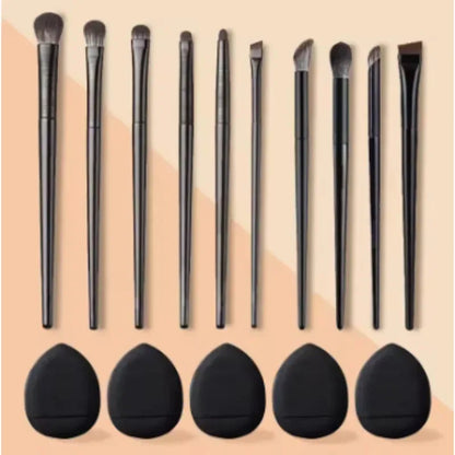 Petits pinceaux de maquillage Eye Soft Bristle Eyeshadow Brushs 10 pièces