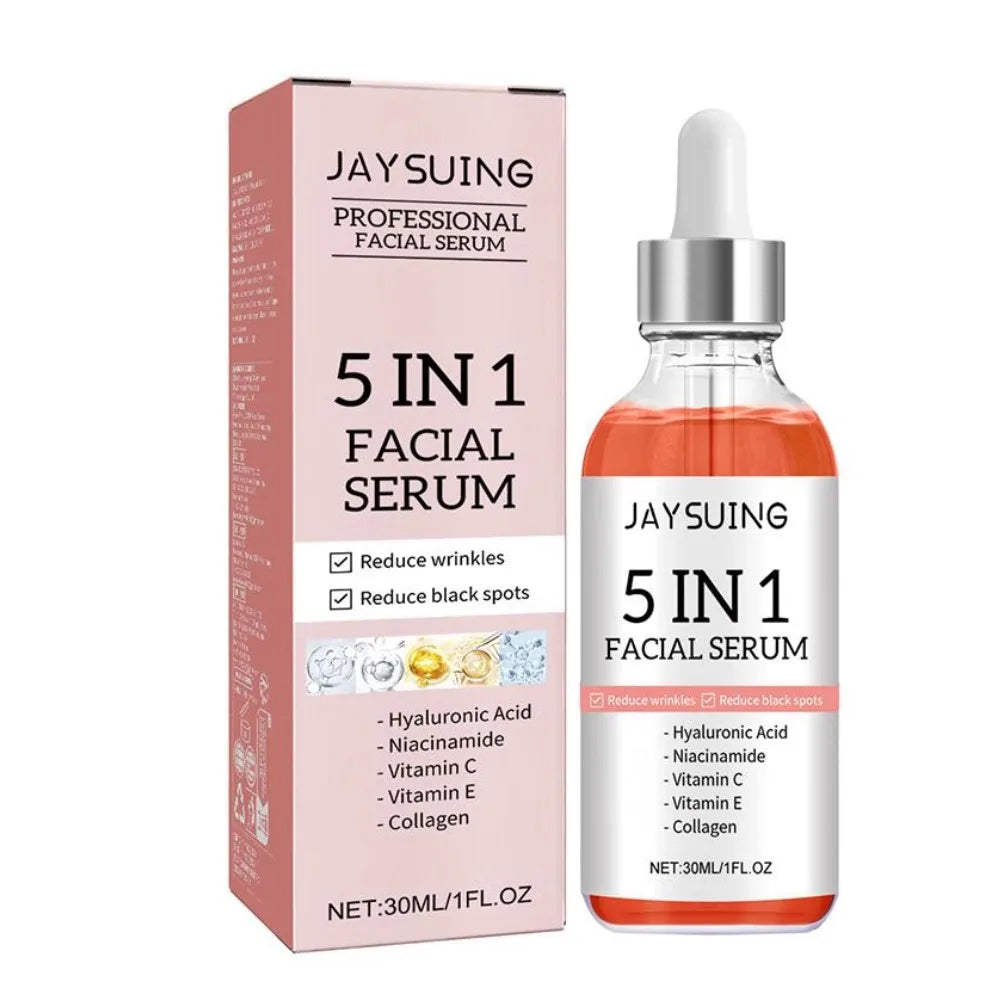 5 en 1 Sérum visage  Vitamine C Acide hyaluronique